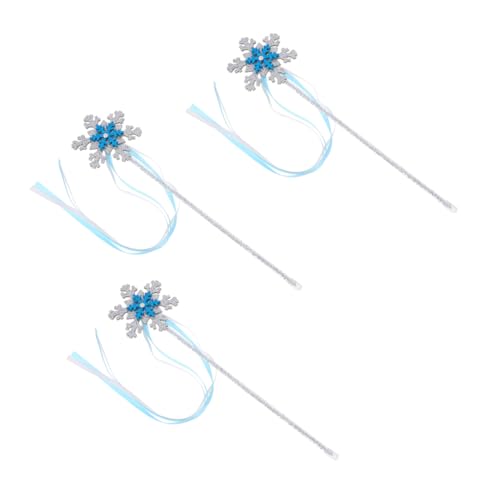 JOINPAYA 3St Schnee Zauberstab Fairy Wand Halloween Kinderparty Dekoration Kleinkindspielzeug Fee Puppe mitbringsel Kindergeburtstag Zauberstab Kostüm-Requisite Kunststoff Blue von JOINPAYA