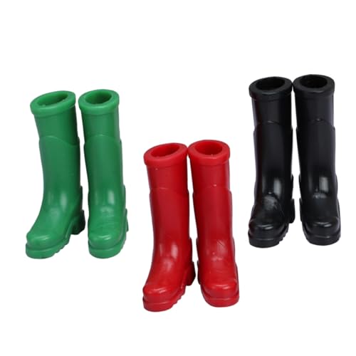 JOINPAYA 3paare Miniatur Regenstiefel Modelle Für Puppenhäuser Deko-Accessoires Realistische Simulation Schuhe Und Miniatur Dekoration Für Kreative Szenen von JOINPAYA