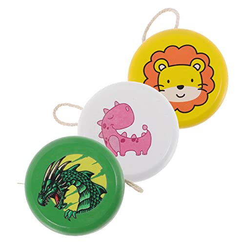 JOINPAYA 3pcs Hölzerne Yoyo -Kugeln Holz Yoyo Ball Mit String -Cartoon -Muster Yoyo -bällchen JOINPAYA 3pcs Hölzerne Yoyo -Kugeln Holz Yoyo Ball Mit String -Cartoon -Muster Yoyo -bällchen von JOINPAYA