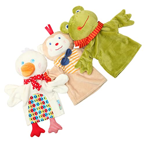 JOINPAYA 3-teiliges Geschichtenerzähl-handpuppenset Für Kinder Und Erwachsene Cartoon-tierpuppenspielzeug Interaktives Puppenset Weich Und Sicher Für Den Vorschulunterricht von JOINPAYA