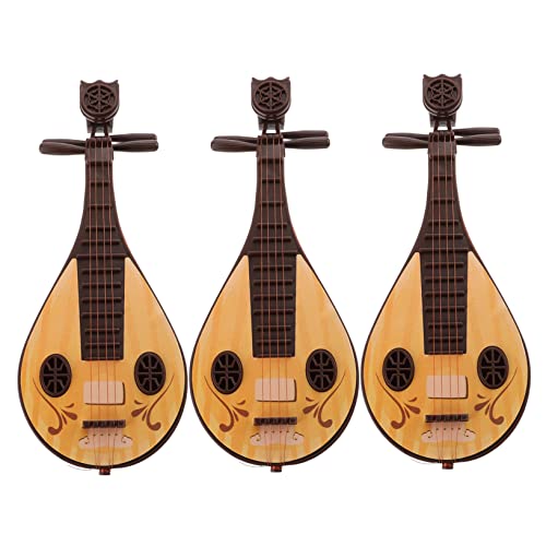 JOINPAYA Lebendiges Mini-Modell Chinesischer Pipa 3-teilig Miniatur-Musikinstrument Mini-puppenzubehör Für Mini-Landschaft von JOINPAYA