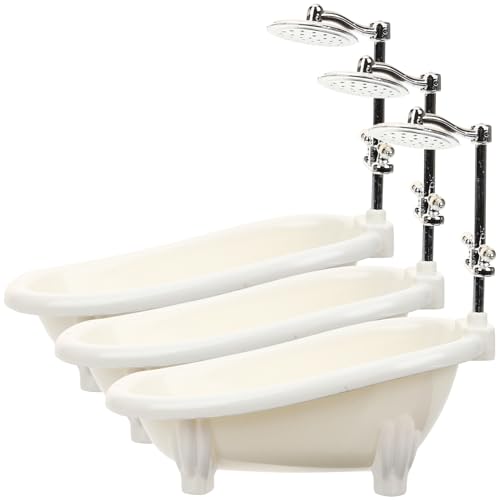 JOINPAYA Badewanne 3st Auch Puppenmöbel Mini-möbelmodell -puppenhausmöbel Mini-hausbadewanne Puppenbadewanne -puppenhauszubehör Mini-badewannenmodell Weiß Plastik JOINPAYA Badewanne 3st Auch Puppenmöbel Mini-möbelmodell -puppenhausmöbel Mini-hausbadewanne Puppenbadewanne -puppenhauszubehör Mini-badewannenmodell Weiß Plastik von JOINPAYA