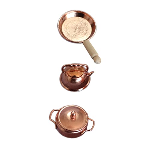 JOINPAYA Fairy Home Essential – 3-teiliges 112 Mini-küchenutensilien-Set Suppentopf Wasserkocher Und Ornamente Und Hübsch Für Miniatur- JOINPAYA Fairy Home Essential – 3-teiliges 112 Mini-küchenutensilien-Set Suppentopf Wasserkocher Und Ornamente Und Hübsch Für Miniatur- von JOINPAYA