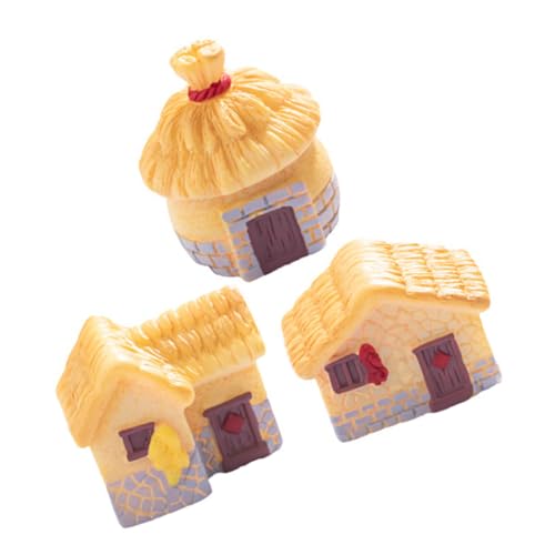 JOINPAYA 3st Retro-Landhaus Mit Reetdach Miniatur Mini- Figur Kleine Häuser Zum Basteln Hütte Landschaft Mikro Kleines Gartenhaus Selber Machen Mini-wohnkultur Harz JOINPAYA 3st Retro-Landhaus Mit Reetdach Miniatur Mini- Figur Kleine Häuser Zum Basteln Hütte Landschaft Mikro Kleines Gartenhaus Selber Machen Mini-wohnkultur Harz von JOINPAYA