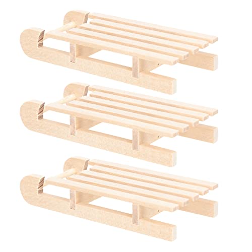 JOINPAYA 3st Schlittendekoration Aus Massivem Holz Aufklappbar Fälschung Schnee Verfilzt Minischlitten Zum Basteln Tischdekorationen Im Freien Mini-Schlitten Miniaturen Hölzern JOINPAYA 3st Schlittendekoration Aus Massivem Holz Aufklappbar Fälschung Schnee Verfilzt Minischlitten Zum Basteln Tischdekorationen Im Freien Mini-Schlitten Miniaturen Hölzern von JOINPAYA