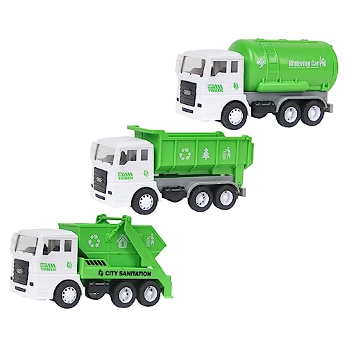 JOINPAYA 3 Stücke Recycling Spielzeug LKW Trägheit Sanitär LKW Müll Reinigung Spielzeug Für Kinder Kunststoff Material Sicher Und von JOINPAYA
