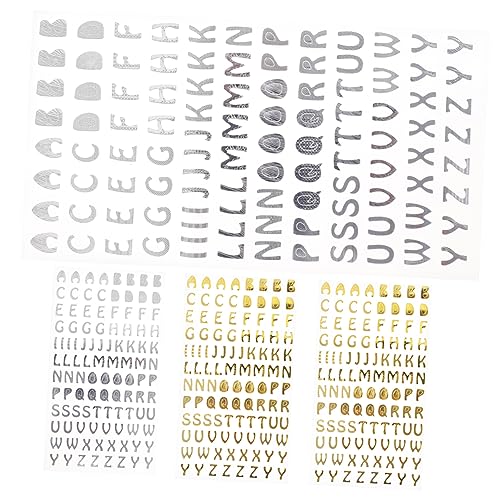 JOINPAYA 4 Blätter Bronzierende Englische Aufkleber DIY -abziehbilder Cartoon-Buchstaben-Aufkleber Aufkleber Für Mülltonnen DIY-buchstabenaufkleber Für Alphabet-Aufkleber Papier JOINPAYA 4 Blätter Bronzierende Englische Aufkleber DIY -abziehbilder Cartoon-Buchstaben-Aufkleber Aufkleber Für Mülltonnen DIY-buchstabenaufkleber Für Alphabet-Aufkleber Papier von JOINPAYA