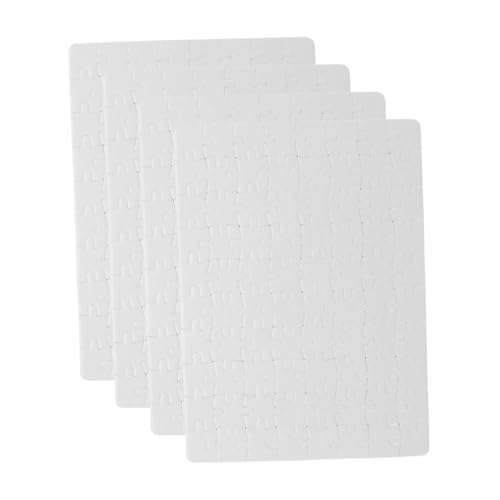 JOINPAYA 4 Blätter Leere Puzzlestücke für Sublimation Teile DIY Puzzle Gestalten Bastelprojekt für Hause Schule und Reisen von JOINPAYA