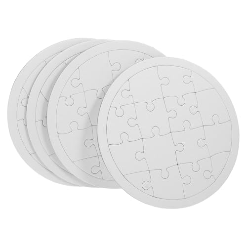 JOINPAYA 4 Blätter Malpuzzle Für Unvollendetes Zeichenpuzzle Leeres Zeichenpuzzle Bastelpuzzle Leere Zeichnung Leeres Puzzle Bastelpuzzle Leere Puzzles Zeichenpuzzles Weißes von JOINPAYA