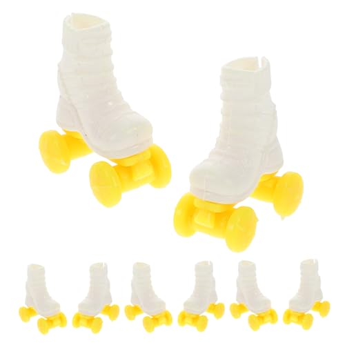 JOINPAYA 4 Paare Puppenschlittschuhe Puppen Schuhe Puppen Schlittschuhe Puppen Winter Schuhe Puppen Winterdekoration Puppen Schlittschuh-Sammlung Bjd-Puppen Puppenschuhe Plastik von JOINPAYA