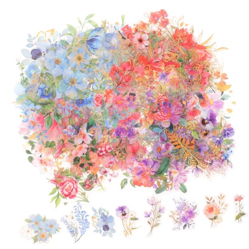 JOINPAYA 4 Sätze Aufkleberpaket Für Haustiere Selbstklebender Aufkleber Scrapbooking-Aufkleber Der Blumenserie Etikettenaufkleber Im Blumenstil Tagebuch-Aufkleber Das Haustier von JOINPAYA