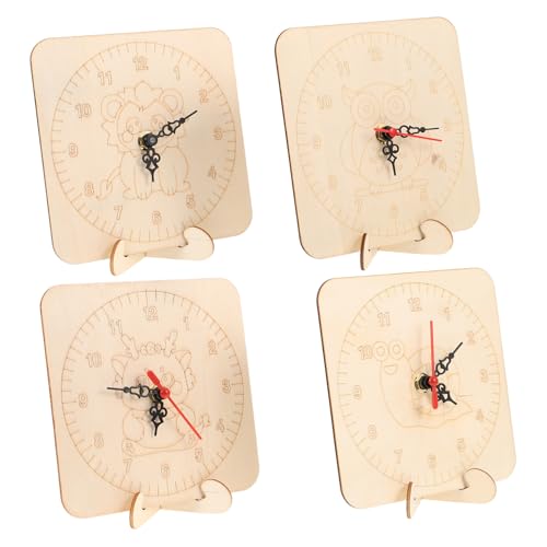 JOINPAYA 4 Sätze DIY Holzuhr Bausatz mit Präzisem Mechanismus Blanko Ziffer aus Holz Sicher für Bemalen und Lernen von Fördert Eltern-Junge Mädchen-bindung und Praktischen Unterricht JOINPAYA 4 Sätze DIY Holzuhr Bausatz mit Präzisem Mechanismus Blanko Ziffer aus Holz Sicher für Bemalen und Lernen von Fördert Eltern-Junge Mädchen-bindung und Praktischen Unterricht von JOINPAYA