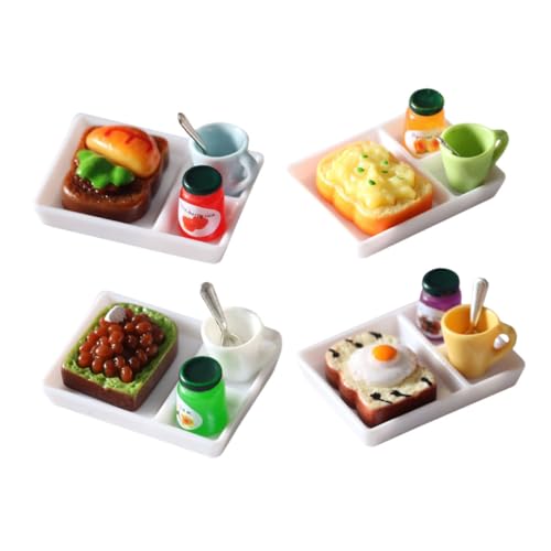 JOINPAYA Miniatur-Lebensmittel Puppenhaus-zubehör Miniatur-frühstücksmodell Mini-schmuck Für Jungen Und Mädchen von JOINPAYA