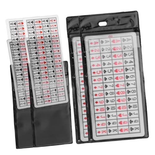 JOINPAYA Zauberer Gimmick Kartendeck 4 Sets Poker Spielkarten Für Party Favors Lustiges von JOINPAYA