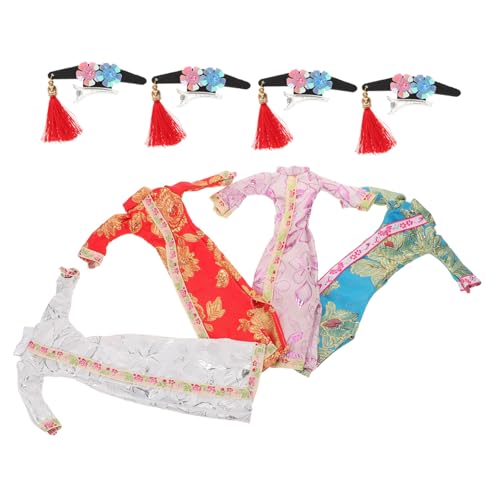 JOINPAYA 4 Sätze Puppe Cheongsam Puppenkostüm dekorativ Spielzeugpuppe chinesischer Cheongsam Puppenoutfits für Mädchen Puppen-Outfits dekoratives Puppenkleid Mädchen Puppenkostüm Polyester JOINPAYA 4 Sätze Puppe Cheongsam Puppenkostüm dekorativ Spielzeugpuppe chinesischer Cheongsam Puppenoutfits für Mädchen Puppen-Outfits dekoratives Puppenkleid Mädchen Puppenkostüm Polyester von JOINPAYA