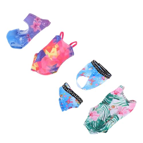 JOINPAYA 4 Sätze Puppen Badeanzug mit Rüschen Schleifen Modische Sommer Badebekleidung für Puppen Vielseitige Mini Strand Outfits Passend für Puppenmode Zubehör JOINPAYA 4 Sätze Puppen Badeanzug mit Rüschen Schleifen Modische Sommer Badebekleidung für Puppen Vielseitige Mini Strand Outfits Passend für Puppenmode Zubehör von JOINPAYA
