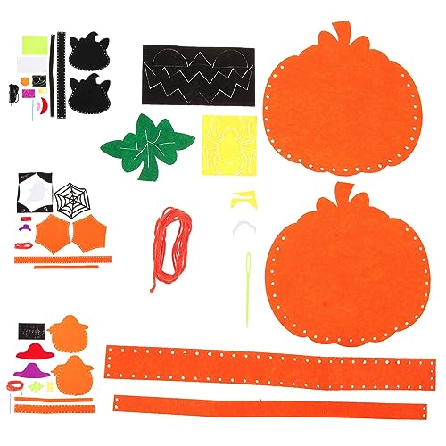 JOINPAYA 4 Sets Halloween Handgemachte DIY Süßigkeitentüten Halloween Schaumstoffaufkleber Zum Basteln Trick Or Treat Tüten Halloween Süßigkeitenbeutel Halloween Party Gastgeschenk Tasche von JOINPAYA