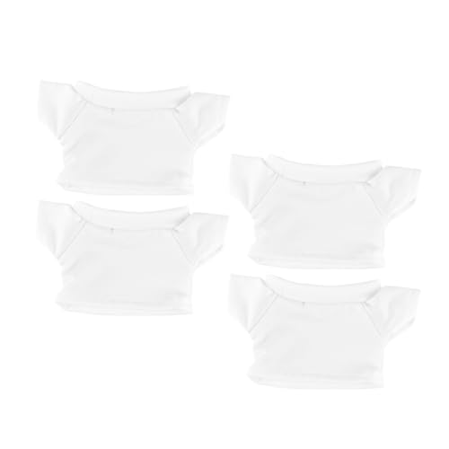 JOINPAYA 4 Stück Bären T Shirt für Plüschtiere Rundhals Baumwollkleidung Einfach Auszuziehen Weiche und Langlebige Tierbekleidung für Stofftiere JOINPAYA 4 Stück Bären T Shirt für Plüschtiere Rundhals Baumwollkleidung Einfach Auszuziehen Weiche und Langlebige Tierbekleidung für Stofftiere von JOINPAYA