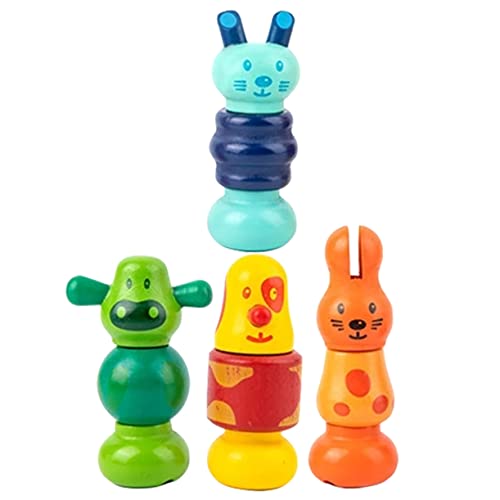 JOINPAYA 4 Stück Baustein Nuss Bausteine Bausteine Interessantes Lernspielzeug Brett Sensorische Behälter Für Kleinkinder Von 1–3 Jahren Pädagogisches Kinderspielzeug Interaktives von JOINPAYA
