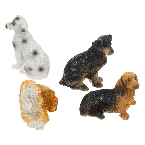 JOINPAYA 4 Stück Miniatur-landschaftswelpen-Dekorationen Hundestatue Aus Harz Realistische Tierspielzeugfiguren Für Puppenhaus Schreibtischdekoration JOINPAYA 4 Stück Miniatur-landschaftswelpen-Dekorationen Hundestatue Aus Harz Realistische Tierspielzeugfiguren Für Puppenhaus Schreibtischdekoration von JOINPAYA