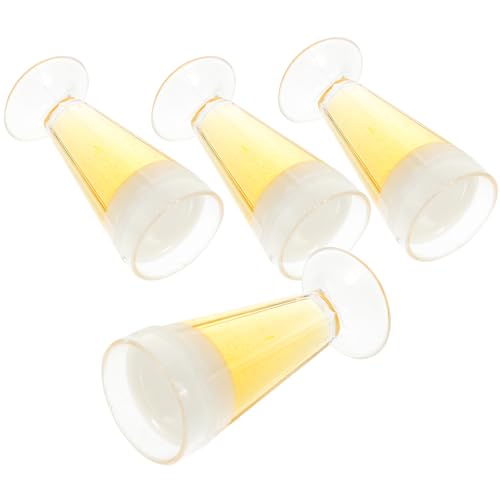 JOINPAYA 4 Stück Dekoration für Miniaturhäuser Mini-Hauspokal bierbecher Modell dekore winziger Hausbecher Miniglas Cup-Modell Mini-Brille Puppensachen kleines Hauszubehör Puppenbecher PVC von JOINPAYA