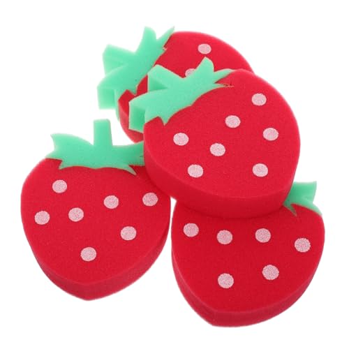 JOINPAYA Innovatives Erdbeer-badespielzeug 4 Stück Fruchtschwämme Für Kinder Luffa-schrubber Badespaß Für Kleinkinder Und Babys JOINPAYA Innovatives Erdbeer-badespielzeug 4 Stück Fruchtschwämme Für Kinder Luffa-schrubber Badespaß Für Kleinkinder Und Babys von JOINPAYA