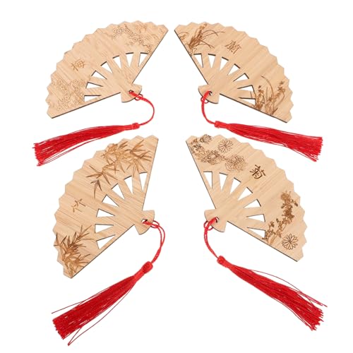 JOINPAYA 4 Stück Fan-Lesezeichen Fächer Lesezeichen Lesezeichen Quasten-Lesezeichen Löffel Geschirr Lesezeichen für chinesische Elemente alte chinesische Kunst Polyester Khaki JOINPAYA 4 Stück Fan-Lesezeichen Fächer Lesezeichen Lesezeichen Quasten-Lesezeichen Löffel Geschirr Lesezeichen für chinesische Elemente alte chinesische Kunst Polyester Khaki von JOINPAYA