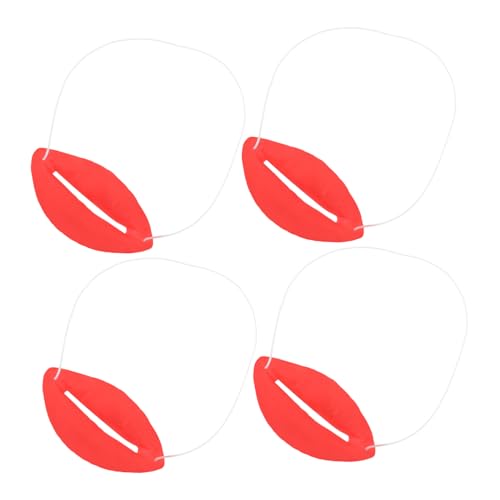 JOINPAYA 4 Stück Halloween Rote Lustige Große Lippen Cosplay Requisiten Hautfreundlich Für Tanz und Kostümpartys JOINPAYA 4 Stück Halloween Rote Lustige Große Lippen Cosplay Requisiten Hautfreundlich Für Tanz und Kostümpartys von JOINPAYA