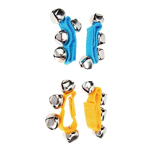 JOINPAYA 4 Stück Handgelenkglocken Handglocken Klingelglocken Glöckchen Musikspielzeug Armband Musikinstrument Rassel Armband Party Handgelenk Glockenarmband JOINPAYA 4 Stück Handgelenkglocken Handglocken Klingelglocken Glöckchen Musikspielzeug Armband Musikinstrument Rassel Armband Party Handgelenk Glockenarmband von JOINPAYA
