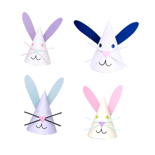 JOINPAYA 4 Stücke Jungen Und Mädchen Geburtstag Party Hüte Bunny Form Bunny Kappe von JOINPAYA