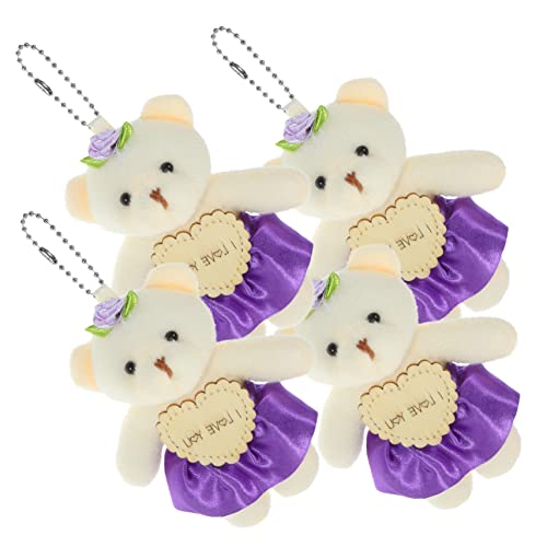 JOINPAYA 4 Stück Hochzeitsbär Dekoration Schlafzimmer Bedroom Decoration gastgeschenke Weihnachten Bären Dekorationen für Blumenstrauß Abschluss Bär Dekore PP Baumwolle Violett JOINPAYA 4 Stück Hochzeitsbär Dekoration Schlafzimmer Bedroom Decoration gastgeschenke Weihnachten Bären Dekorationen für Blumenstrauß Abschluss Bär Dekore PP Baumwolle Violett von JOINPAYA