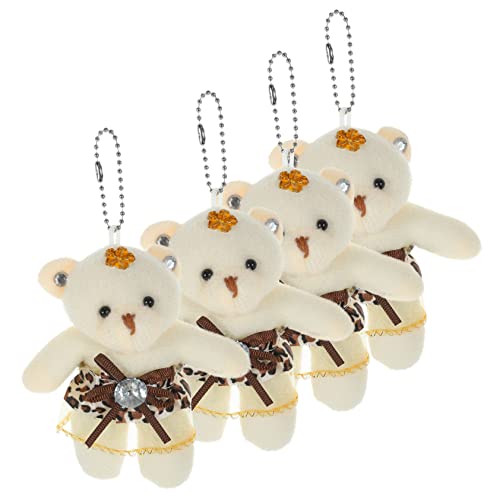 JOINPAYA 4 Stück Hochzeitsbär Party Dekorativ klein Braut- Junge Kuchen Dekoration Schlafzimmer Bedroom Decoration Bärenpuppen-Anhänger Bärendekoration für Blumenstrauß PP Baumwolle Leopard JOINPAYA 4 Stück Hochzeitsbär Party Dekorativ klein Braut- Junge Kuchen Dekoration Schlafzimmer Bedroom Decoration Bärenpuppen-Anhänger Bärendekoration für Blumenstrauß PP Baumwolle Leopard von JOINPAYA