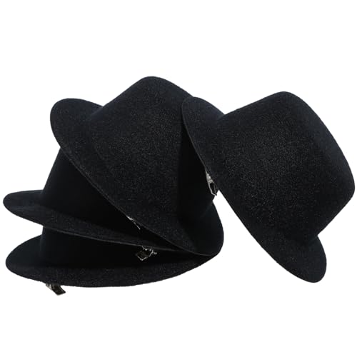 JOINPAYA 4 Stück Hut Embryo Kleiner Zylinder Truckermützen für Herren Filzhut Lustiger Hut Trucker-Hut Top-Hat-Stirnband caps kloburste Hats Haarnadelhut dekorative Zylinderhüte Netz Black JOINPAYA 4 Stück Hut Embryo Kleiner Zylinder Truckermützen für Herren Filzhut Lustiger Hut Trucker-Hut Top-Hat-Stirnband caps kloburste Hats Haarnadelhut dekorative Zylinderhüte Netz Black von JOINPAYA