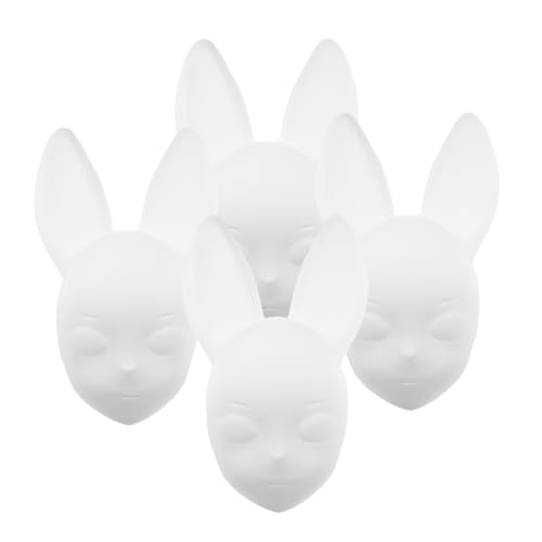 JOINPAYA 4stücke Weiße Masken Unbemalte Maske Für Cosplay Maskerade Handbemalbare Hasenmaske Leere Maske Für Kreatives Basteln Für Halloween Und Feste JOINPAYA 4stücke Weiße Masken Unbemalte Maske Für Cosplay Maskerade Handbemalbare Hasenmaske Leere Maske Für Kreatives Basteln Für Halloween Und Feste von JOINPAYA