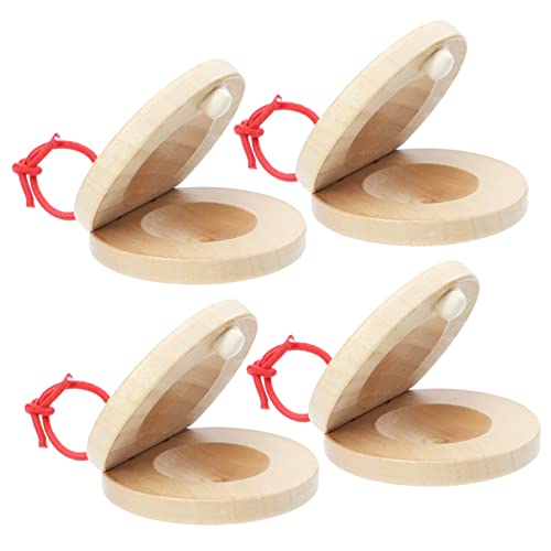 JOINPAYA 4 Stück Kastagnetten für Kreatives Percussion zur Musikbildung für Rhythmus und Klangtraining Hölzerne Musikinstrumente für Kleinkinder und Vorschulkinder JOINPAYA 4 Stück Kastagnetten für Kreatives Percussion zur Musikbildung für Rhythmus und Klangtraining Hölzerne Musikinstrumente für Kleinkinder und Vorschulkinder von JOINPAYA