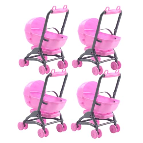 JOINPAYA 4 Stück Kinderwagen Babydoll Kinderwagen Spielzeugaufsatz Für Den Kinderwagen Babyspielzeug-Kinderwagen Für Puppen Babypuppen -spielzeugautos Rosa Plastik JOINPAYA 4 Stück Kinderwagen Babydoll Kinderwagen Spielzeugaufsatz Für Den Kinderwagen Babyspielzeug-Kinderwagen Für Puppen Babypuppen -spielzeugautos Rosa Plastik von JOINPAYA