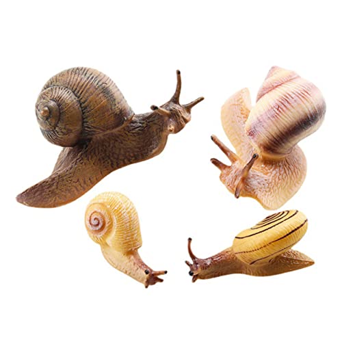 JOINPAYA 4 Stück Kognitive Verzierung Der Schnecke Bildungsstütze Für Lehrmittel Für Tiere Figur Für Kindererziehung Pädagogische Figur Schneckenornament Light Brown PVC JOINPAYA 4 Stück Kognitive Verzierung Der Schnecke Bildungsstütze Für Lehrmittel Für Tiere Figur Für Kindererziehung Pädagogische Figur Schneckenornament Light Brown PVC von JOINPAYA