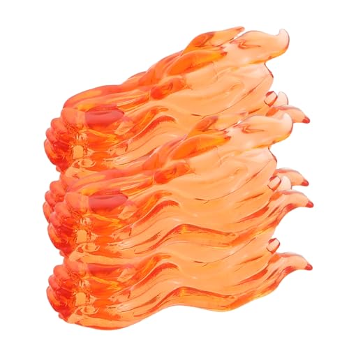 JOINPAYA 4 Stück Mini Bausteine Zubehör mit Feuer Effekten für Kreative Spielmöglichkeiten für Fantasievolles Lernen von JOINPAYA