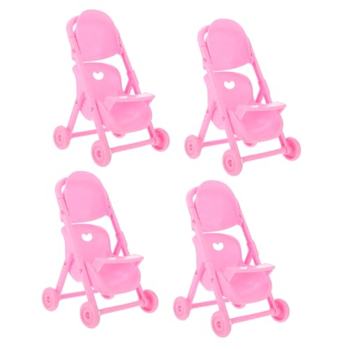 JOINPAYA 4 Stück Mini Car Kinderwagen Kleinkind-Kinderwagen Miniaturspielzeug Sie Trolley Spielzeugwagen Kinderwagen Rollenspiel Für Rosa Abs JOINPAYA 4 Stück Mini Car Kinderwagen Kleinkind-Kinderwagen Miniaturspielzeug Sie Trolley Spielzeugwagen Kinderwagen Rollenspiel Für Rosa Abs von JOINPAYA