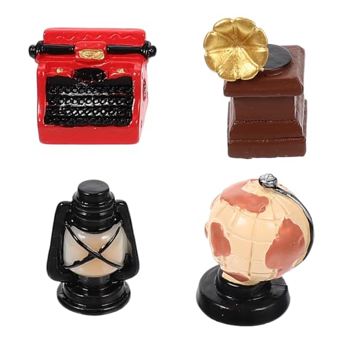 JOINPAYA 4 Stück Entzückende Miniatur-dekorationsmodelle – Retro-mini-phonographen-laternenkugel Für Die Versorgung Kleiner Häuser JOINPAYA 4 Stück Entzückende Miniatur-dekorationsmodelle – Retro-mini-phonographen-laternenkugel Für Die Versorgung Kleiner Häuser von JOINPAYA