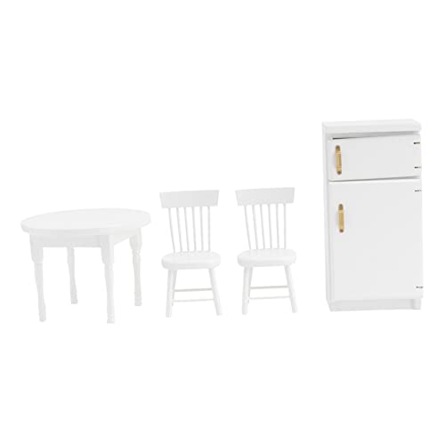 JOINPAYA 4 Stück Mini -bausteine Miniaturhauszubehör Miniaturhausmöbel Winzige Möbel Miniaturmöbel Miniatur-puppenhauszubehör Puppenstubenmöbel Möbel Mini Mini-puppenhausmöbel Hölzern Weiß von JOINPAYA