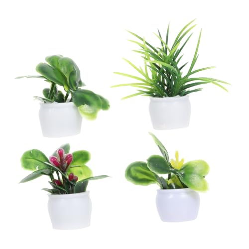 JOINPAYA 4 Stück Mini-pflanzenmodell Mini-künstliche Pflanzen Gras Künstliches Sukkulenten Puppenhaus Pflanze Miniatur Blumendekorationen Mini-töpfe Anlage Auto Topfdekore Plastik JOINPAYA 4 Stück Mini-pflanzenmodell Mini-künstliche Pflanzen Gras Künstliches Sukkulenten Puppenhaus Pflanze Miniatur Blumendekorationen Mini-töpfe Anlage Auto Topfdekore Plastik von JOINPAYA
