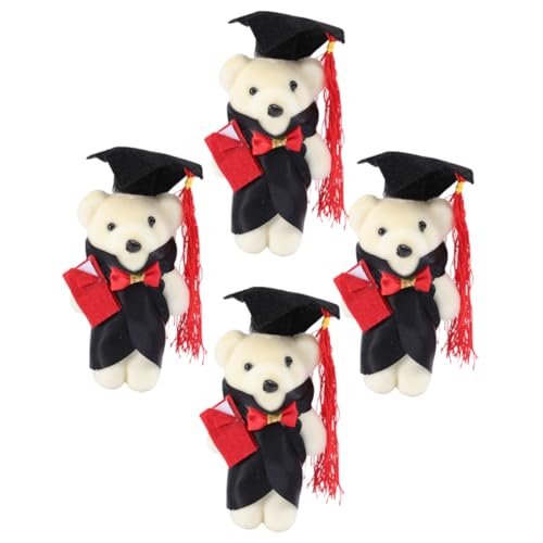 JOINPAYA 4 Stück Mini-plüschbär Als Plüschbärenspielzeug Plüschbär Entzückendes Bärenspielzeug Kleine Bärenpuppe Abschluss Stofftiere Bär Ornament Schaum von JOINPAYA