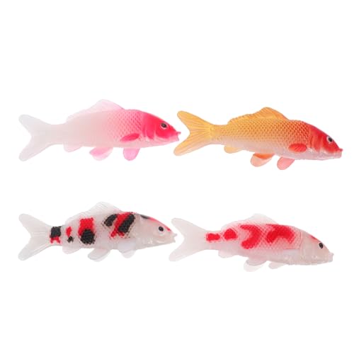 JOINPAYA 4 Stück Miniatur Koi Fisch Figuren Realistische Künstliche Goldfisch Modelle für Aquarium Feengarten Dekoration DIY Terrarium Zubehör in Rot Schwarz Rot Gelb Gefleckt JOINPAYA 4 Stück Miniatur Koi Fisch Figuren Realistische Künstliche Goldfisch Modelle für Aquarium Feengarten Dekoration DIY Terrarium Zubehör in Rot Schwarz Rot Gelb Gefleckt von JOINPAYA