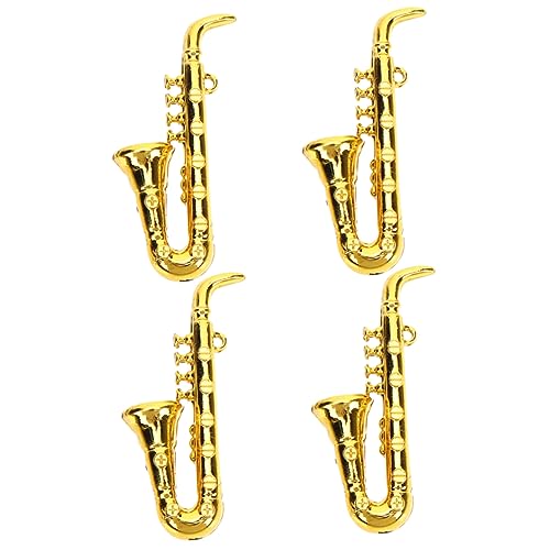JOINPAYA 4 Stücke Simulierte Saxophon Modelle Miniatur Wind Instrumente Puppe Musical Instrument Miniaturen JOINPAYA 4 Stücke Simulierte Saxophon Modelle Miniatur Wind Instrumente Puppe Musical Instrument Miniaturen von JOINPAYA