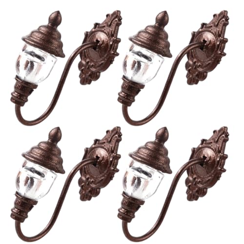 JOINPAYA 4 Stück Modell Wandleuchte Campinggeschirr Aus Emaille Lichtschwert Backgeschirr Im Vintage-Stil Zylindrischer Lampenschirm Leichtes Vintage- Tragbar Solar- Scone Abs von JOINPAYA