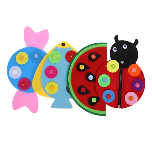 JOINPAYA 4 Stück Montessori Busy Board Teiliges Lernspielzeug für Kleinkinder mit Knopf und Reißverschluss Funktionen Kreatives DIY Activity Board Feinmotorik und Sensorischen Fähigkeiten JOINPAYA 4 Stück Montessori Busy Board Teiliges Lernspielzeug für Kleinkinder mit Knopf und Reißverschluss Funktionen Kreatives DIY Activity Board Feinmotorik und Sensorischen Fähigkeiten von JOINPAYA