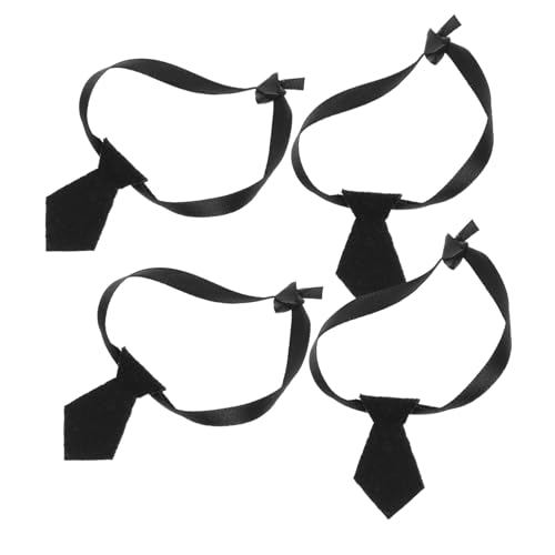 JOINPAYA 4 Stück Puppen- : Haustierkostüm, Katzen-hochzeitskrawatten, Formelle Hundehalsbänder Für Puppen, Kleine Kätzchen, Welpen, Fellpflege-Accessoires, Schwarz JOINPAYA 4 Stück Puppen- : Haustierkostüm, Katzen-hochzeitskrawatten, Formelle Hundehalsbänder Für Puppen, Kleine Kätzchen, Welpen, Fellpflege-Accessoires, Schwarz von JOINPAYA