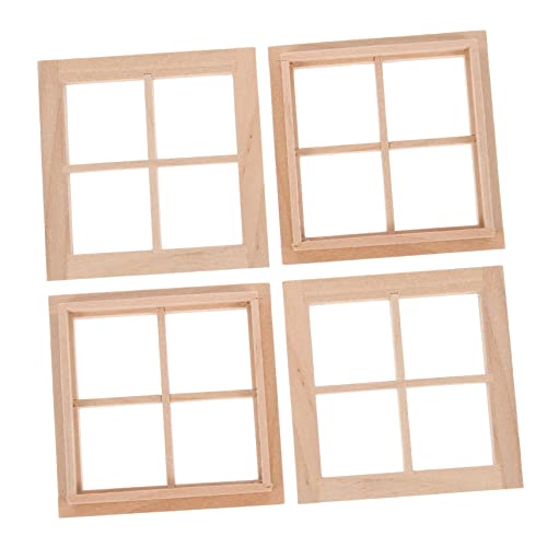 JOINPAYA 4 Stück Puppenhausdekoration bastelzeug Micro игрушки spielsachen playmobilhauser Figur Miniaturen Auto Bausatz Mini- -Fensterrahmen Fensterrahmenverzierung aus Holz JOINPAYA 4 Stück Puppenhausdekoration bastelzeug Micro игрушки spielsachen playmobilhauser Figur Miniaturen Auto Bausatz Mini- -Fensterrahmen Fensterrahmenverzierung aus Holz von JOINPAYA