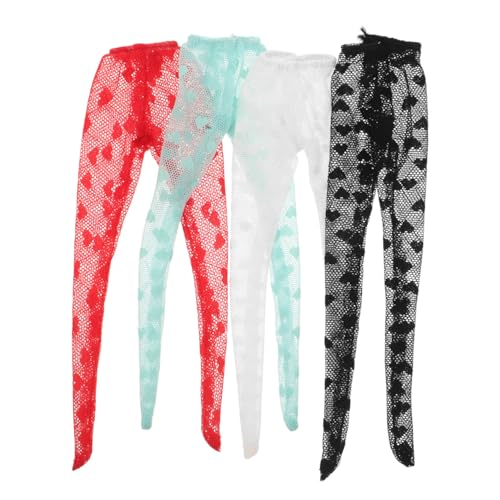 JOINPAYA 4 Stück Puppenstrümpfe Strümpfe Für Puppen Puppe Kostüm Puppe DIY Socken Puppenversorgung Puppensocken Puppen-Foto-Requisiten Strümpfe Polyester von JOINPAYA
